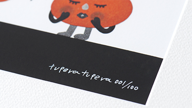 【直筆サイン入り複製原画】tupera tupera うんこしりとり こいするうんこ02